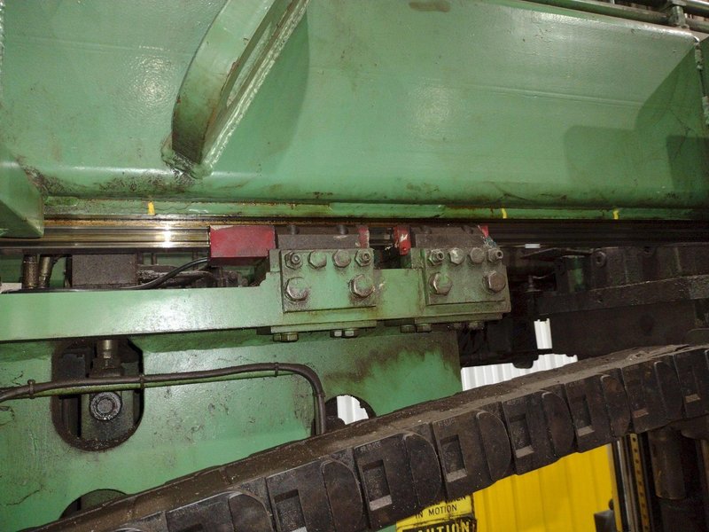 9 SPINDLE PEDDINGHAUS MODEL #BDL-1250/9 I-BEAM DRILL/DRILLING LINE: STOCK #19128