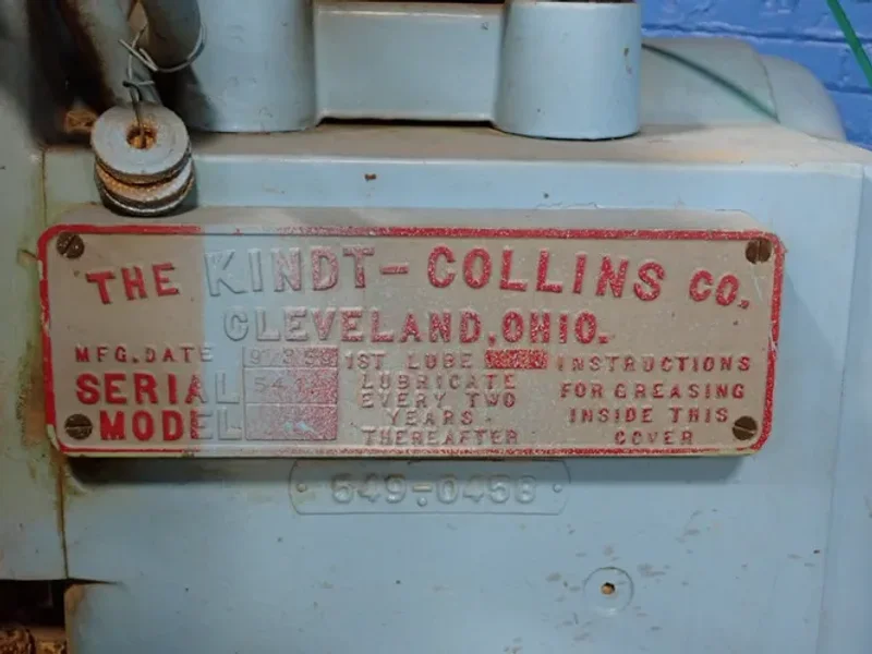 The Kindt-collins Company / Master 24" Diameter  Disc Grinder