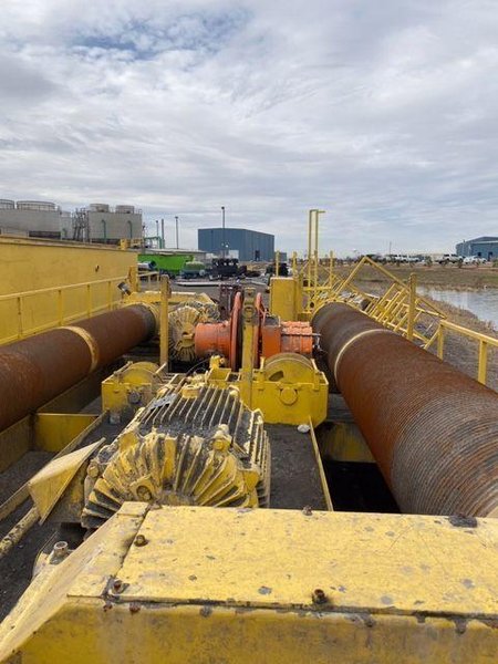 100/44 TON X 82' ACE CLASS E AC MILL DUTY BRIDGE CRANE: STOCK# 4116