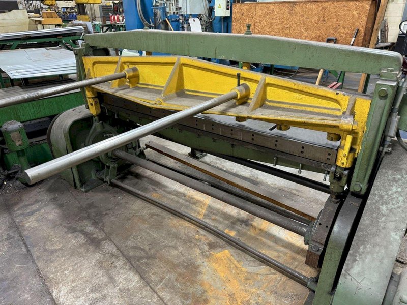 6' X 16 GA WYSONG &amp; MILES MECHANICAL SHEAR. STOCK # 1113624.