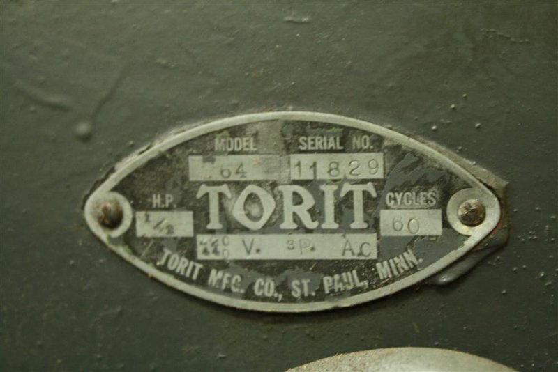 1/2 HP TORIT MODEL 60 DUST COLLECTOR: STOCK 57922