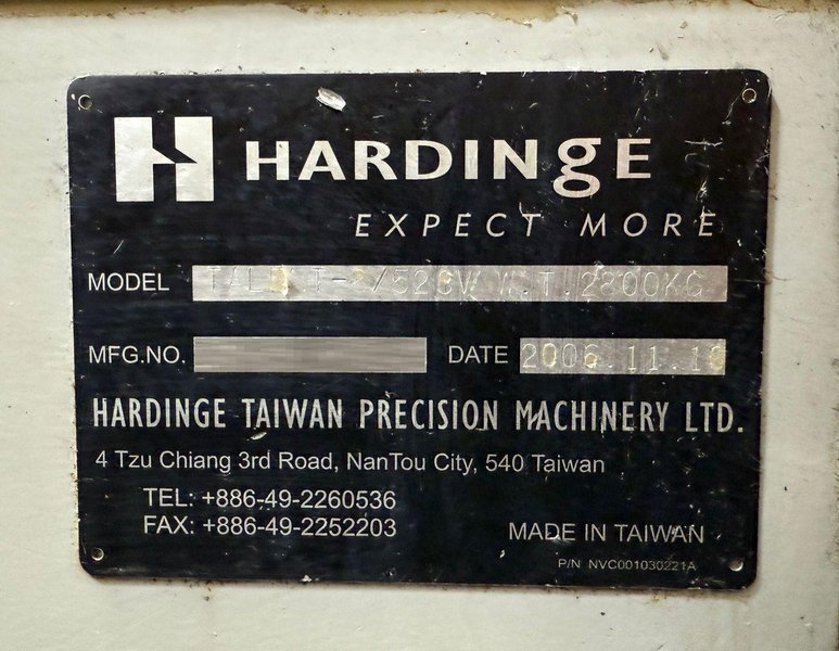 Hardinge Talent 8/52-SV CNC Turning Center – Lathe