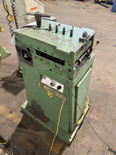 12" X .071" RAPID AIR POWERED VARIABLE SPEED STRAIGHTENER. STOCK # 0773525