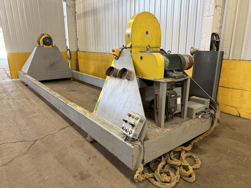 120&quot; SWING X 208&quot; LONG HEADSTOCK &amp; TAILSTOCK POWERED WELDING POSITIONER / PIPE ROLLER: YOBRO #23957