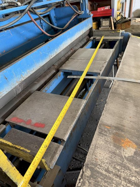 72" X .250" WEAN-UNITED HYDRAULIC CROP SHEAR WITH PEELER TABLE. STOCK # 0771326