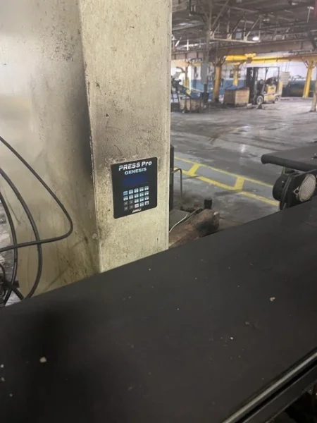 AIDA 121 TON SINGLE CRANK GAP FRAME PRESS, S/N CO411-0199, STOCK# 14220J