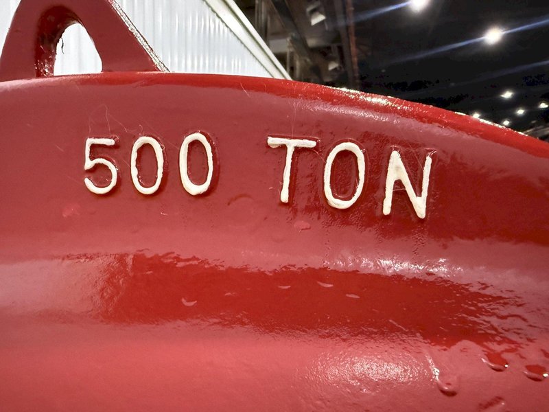 500 TON ESCO MODEL MARK-150 HYDRAULIC CABLE SWAGING PRESS: YOBRO #25199