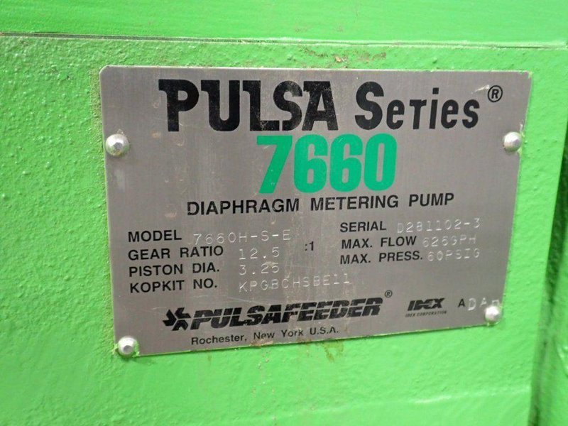 PULSAFEEDER 2 HP DIAPHRAGM METERING PUMP   -  7660H-S-E