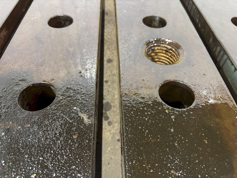 15&#039; X 8&#039; X 17&quot; HIGH T-SLOTTED BOLSTER , FLOOR PLATE / LAYOUT TABLE: YOBRO #23985