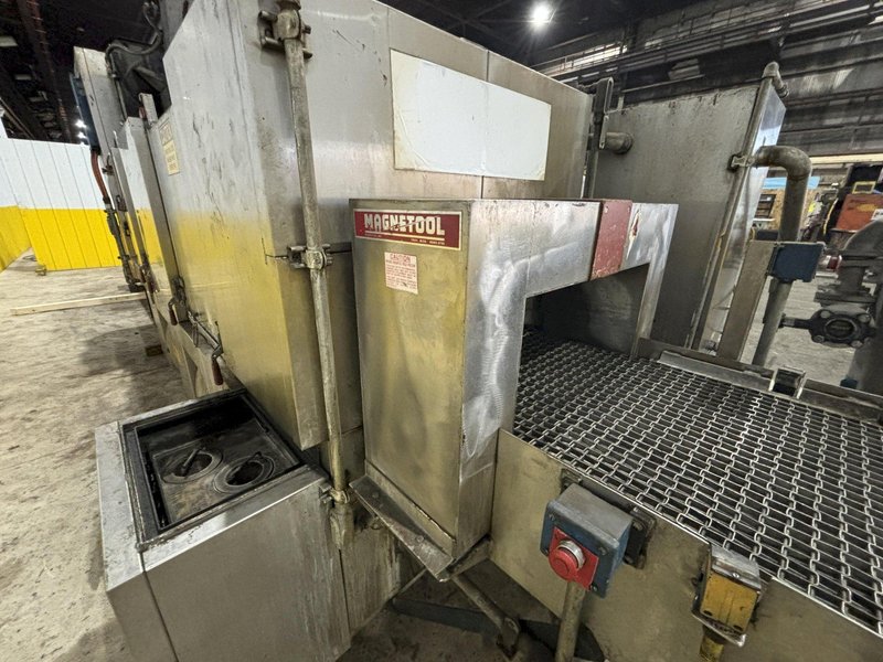 24&quot; W X 11&quot; H RANSOHOFF 3-STAGE STAINLESS STEEL PASS THROUGH BELT CONVEYOR PARTS WASHER, 2003, ELECTRIC HEAT: STOCK #22020