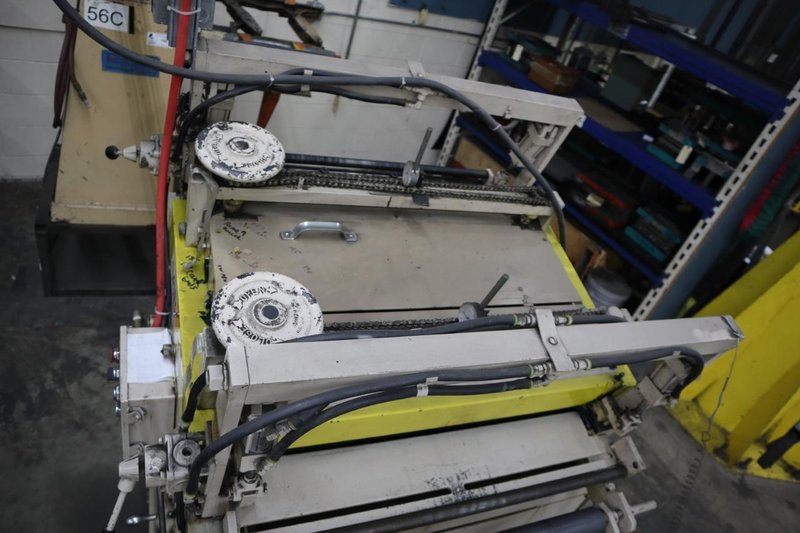 Rowe B-30 30&quot; Coil Straightener, .065&quot; Max Thickness, 7 Straightening Rolls, Entry and Exit Pinch Rolls, 2 HP- Auction Item