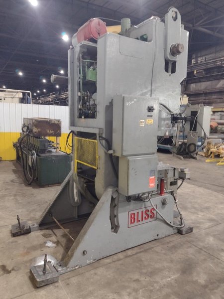 110 TON BLISS OBI MODEL #C-110 FW STAMPING PUNCH PRESS, 6" STROKE : YOBRO #25934