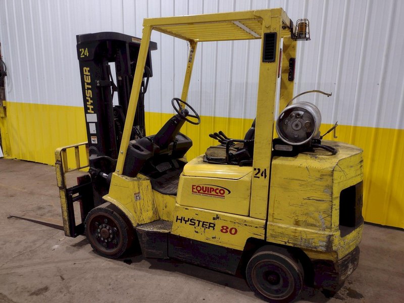 8000 LBS HYSTER MODEL S80XM LP-GAS FORKLIFT: STOCK #18837