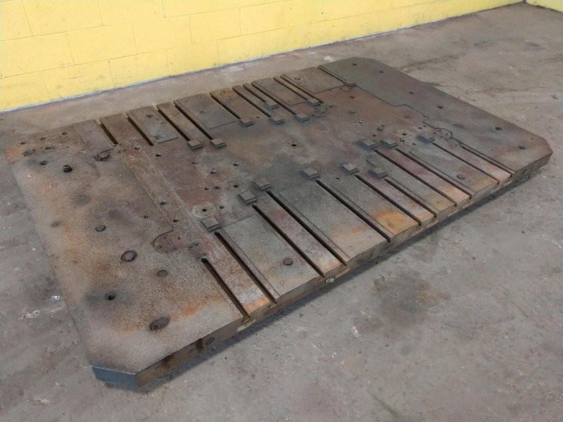 96&quot; X 60&quot; T-SLOTTED BOLSTER PLATE / LAYOUT SURFACE PLATE: STOCK #12680