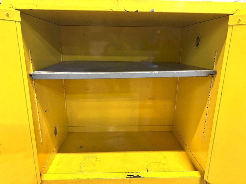 Lab Safety Flammable Storage Cabinet Model 2443, 30 Gallons, 43"W x 18"D x 44"H
