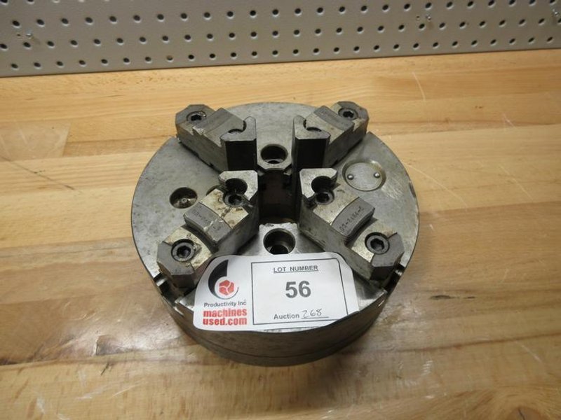 Cushman 8.25" 4-Jaw Manual Scroll Chuck Direct Mount/Bolt- Auction Item