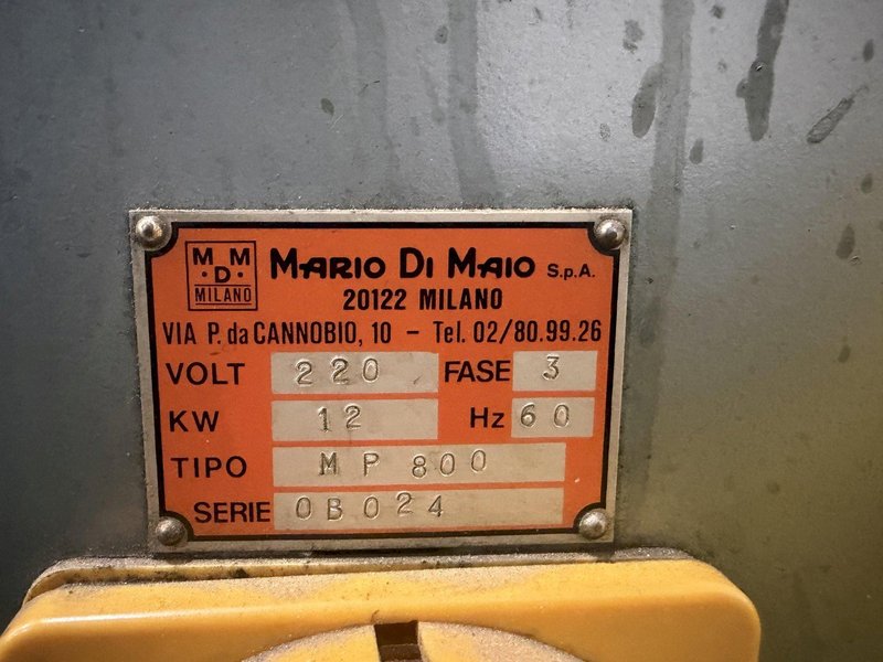 800 TON MARIO DIMAIO MODEL #MP800 HYDRAULIC COINING MINT PRESS: YOBRO #24618