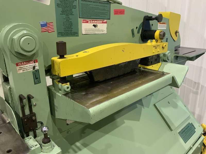 90 TON PIRANHA MODEL P-90 HYDRAULIC IRONWORKER: STOCK # 4205