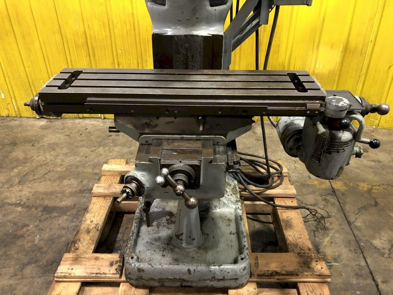 1 HP BRIDGEPORT VERTICAL KNEE RAM TYPE MILLING MACHINE MILL: STOCK 17276