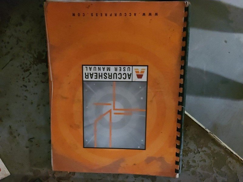 2001 Accurshear 625012 Hydraulic Power Squaring Shear (#3969)