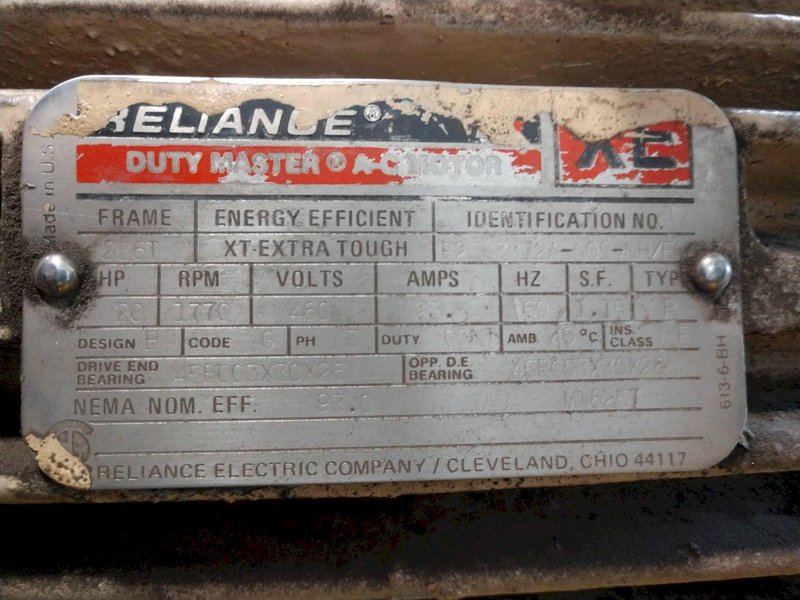20 HP OILGEAR / RELIANCE MODEL #PVW2SLSAYCNNN PUMP &amp; HYDRAULIC POWER UNIT: STOCK #14981