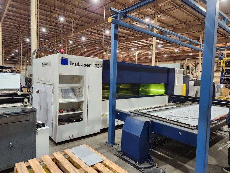 4000 Watt Trumpf TruLaser 2030 Fiber Laser, 2018 – Gantry System Included!
