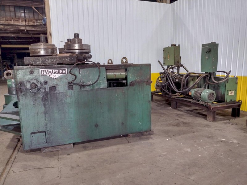 8" X 8" X 3/4" HAEUSLER MODEL #PHR-20VH HORIZONTAL &amp; VERTICAL HYDRAULIC PIPE &amp; ANGLE ROLL: STOCK #19133