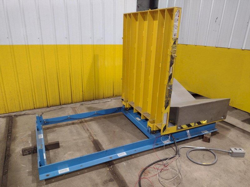 4,000 LBS X 48" X 48" MAX MODEL #LPTT-UP-40-90 HYDRAULIC TILT UPENDER 90 DEGREE FLIP TABLE: YOBRO #25894