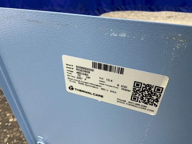 THERMAL CARE .75 HP TEMPERATURE CONTROL UNIT   -  RQE0908