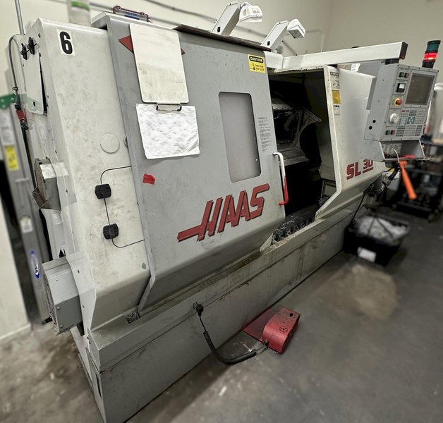 Haas SL30 CNC Turning Center Year 2000 10" 3 Jaw Chuck Chip Auger Chucker (No Tail Stock)