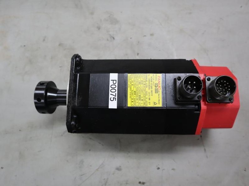 Used Fanuc AC6/2000 Servo Motor; 0.6 kW A06B-0126-B077