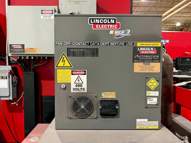 Lincoln Electric ArcMate 120iB/10L Drop-Center Weld Cell