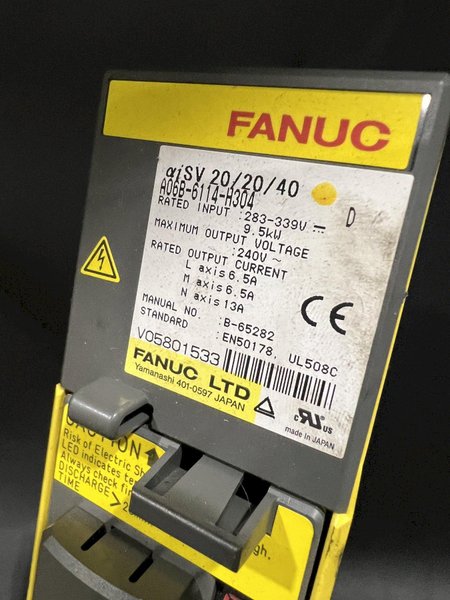 Fanuc Servo Amplifier A06B-6114-H304 A20B-2100-0742/09B TESTED