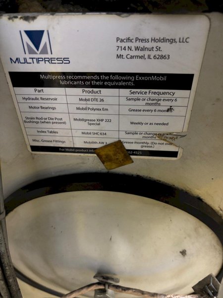8 TON MULTIPRESS MODEL #M5P-8 HYDRAULIC C-FRAME PRESS: YOBRO #24267