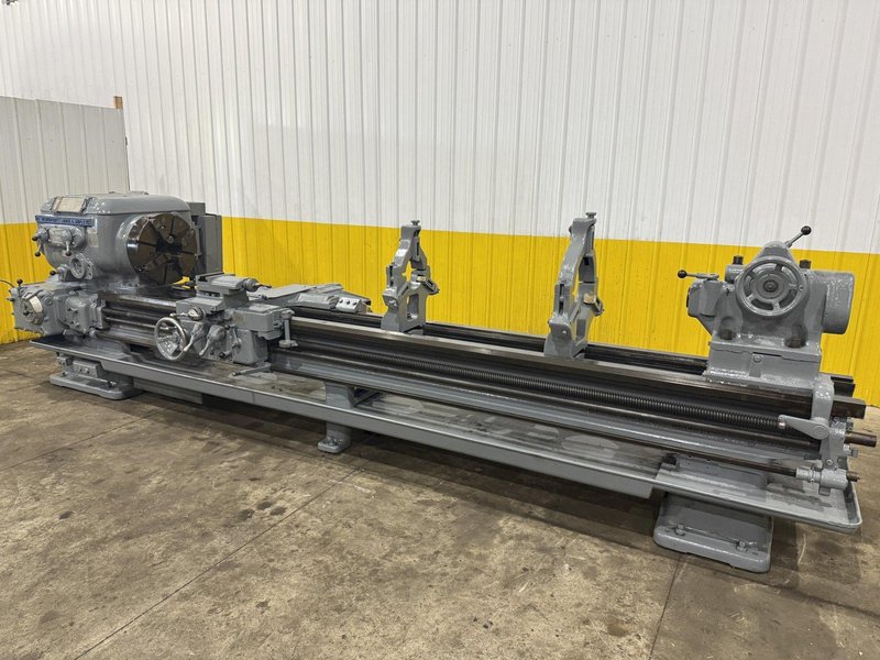 28&quot; X 144&quot; LODGE &amp; SHIPLEY 8-7/8&quot; HOLLOW SPINDLE ENGINE LATHE 8-7/8&quot; HOLE: STOCK #24032