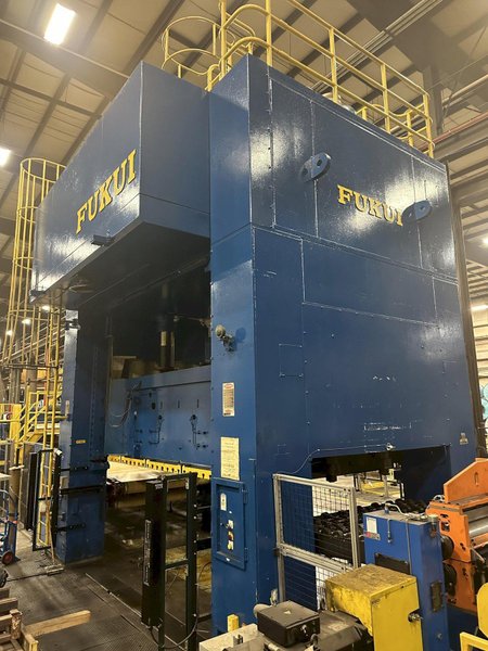 400 TON FUKUI MFE-400B-4000-2500 4 POINT BLANKING PRESS. STOCK # 1162523