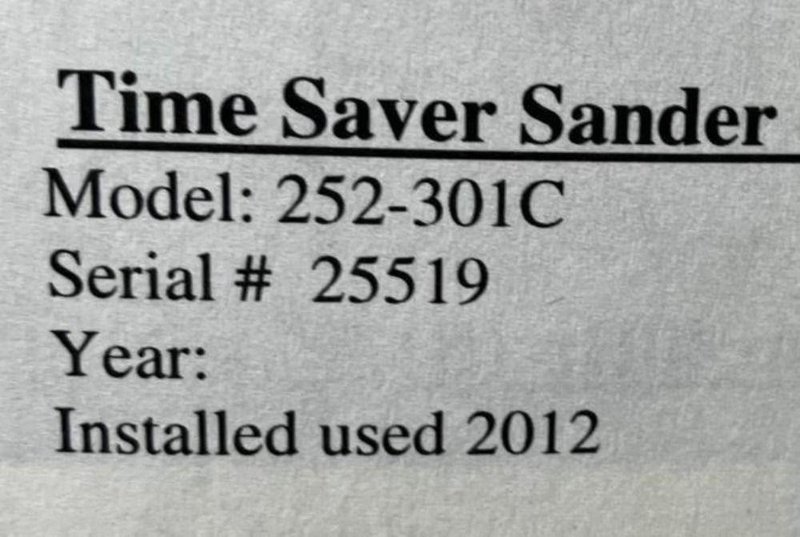 TIMESAVER 52" 2 HEAD BELT GRINDER SANDER  -  252-301C