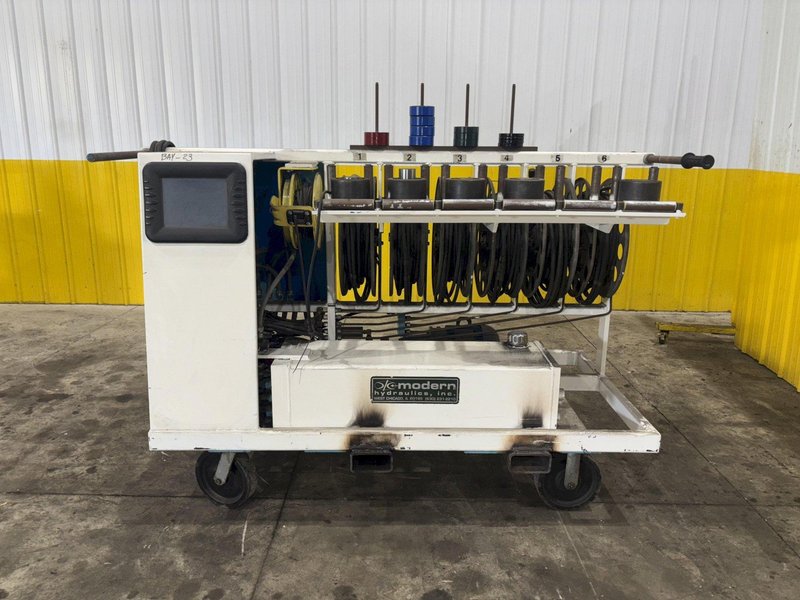 60 TON MODERN HYDRAULICS 6 CYLINDER PORTABLE HYDRAULIC DIE SETTING &amp; SEPARATING SYSTEM: YOBRO #23867