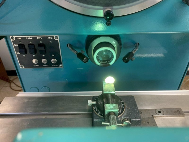 14" J&amp;L Metrology Model TEC-14 Optical Comparator, S/N 81747.