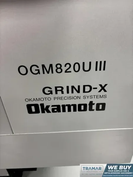 OKAMOTO 8.66" SWING  X  20" CENTER CYLINDRICAL NC GRINDER   -  OGM 820U III