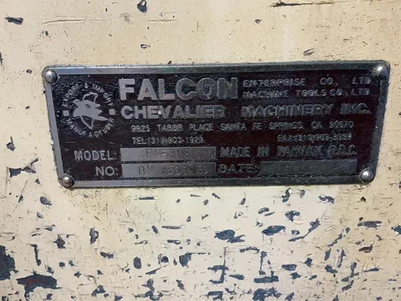 FALCON CHEVALIER MACHINERY INC. 9”X42” VERTICAL MILL  -  FM-3VS