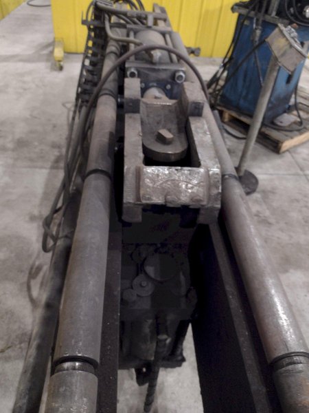 72" WIDE BEAM ENERPAC HYDRAULIC CLAMPING FIT-UP TACKING PRESS, FOR WELDING I-BEAMS: STOCK #20541