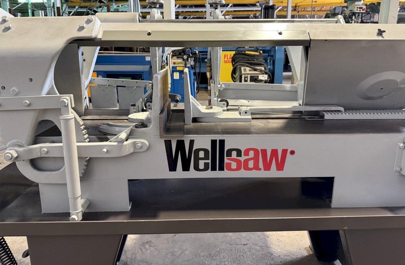 10" x 16" Wellsaw Horizontal Band Saw 1016, 50-275 FPM, 1" Blade, Coolant, 2 HP, Reconditioned