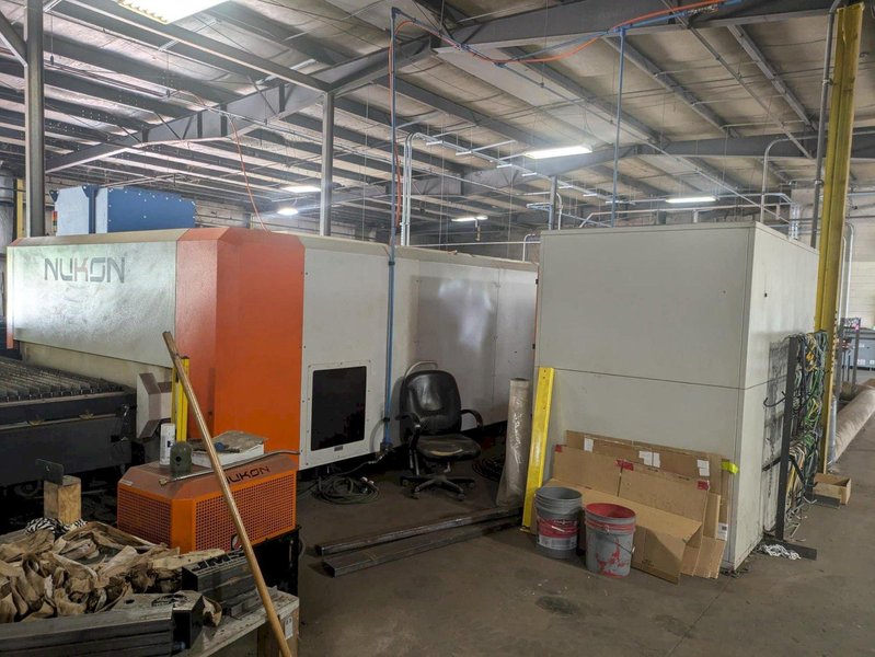 4000 Watt Nukon NF Pro 25120 Fiber Laser, 2016 – 8′ x 40′ Table, YLS Power Source, Chiller, Dust Collector
