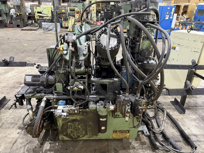 6" X 6" PEDDINGHAUS MODEL #623-L HYDRAULIC ANGLE-MASTER PUNCH &amp; SHEAR LINE: STOCK #22941