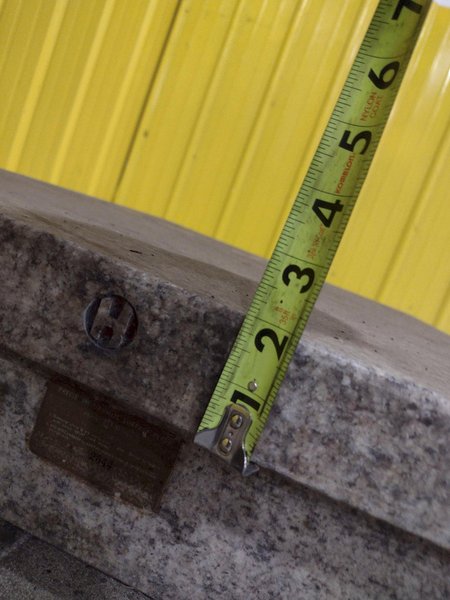 36&quot; X 24&quot; X 6&quot; CHALLENGE PRECISION INSPECTION GRANITE SURFACE PLATE: STOCK 23107