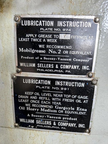 SELLERS BORING MILL. STOCK # 0983126
