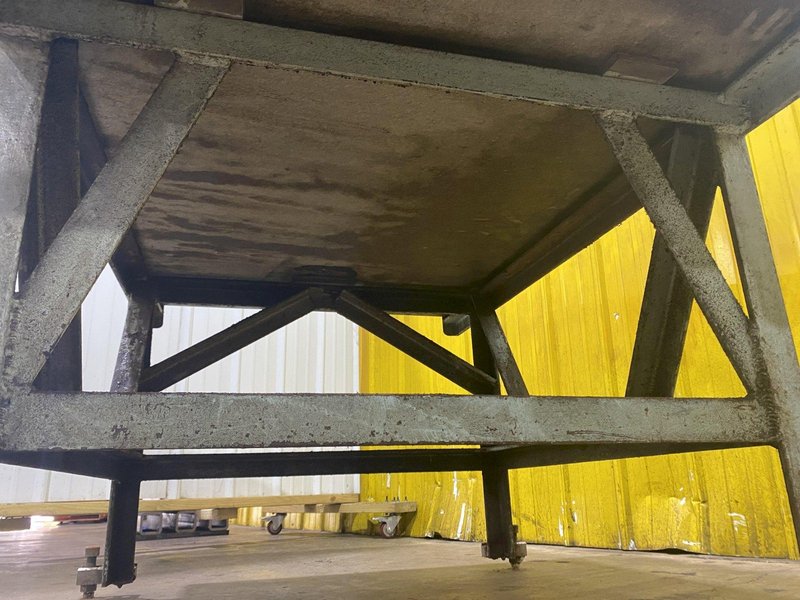 36&quot; X 60&quot; X 10&quot; THICK GRAY TWO LEDGE GRANITE SURFACE PLATE WITH STAND: STOCK #17081