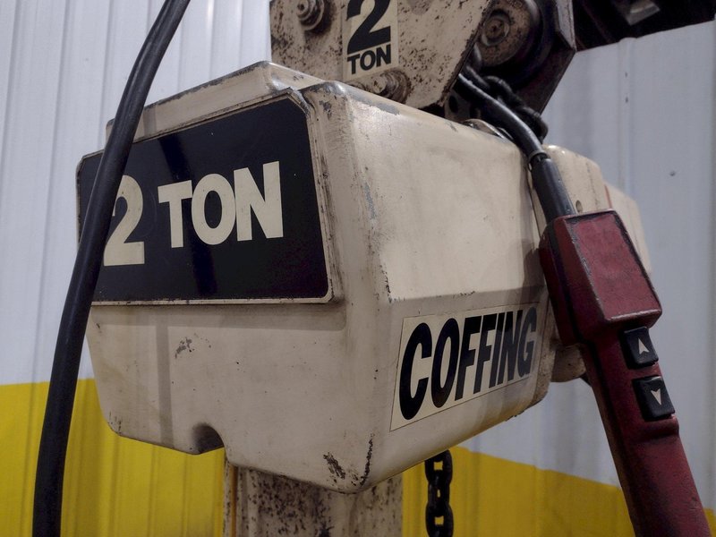 2 TON COFFING ELECTRIC CHAIN HOIST WITH TROLLEY: STOCK #24474