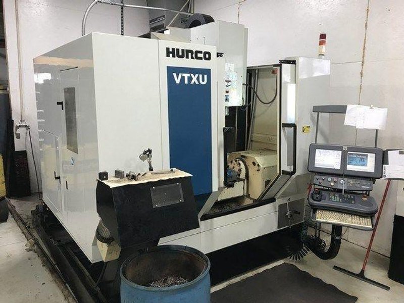 5-AXIS HURCO MODEL VTXU CNC VERTICAL MACHINING CENTER. STOCK # 0311321